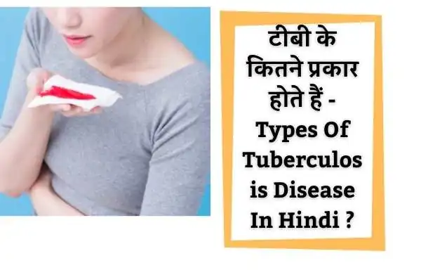 टीबी के कितने प्रकार होते हैं - Types Of Tuberculosis Disease In Hindi ?